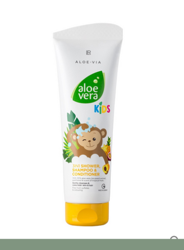 Aloe Vera Kids 3в1 Душ гел, шампоан и балсам